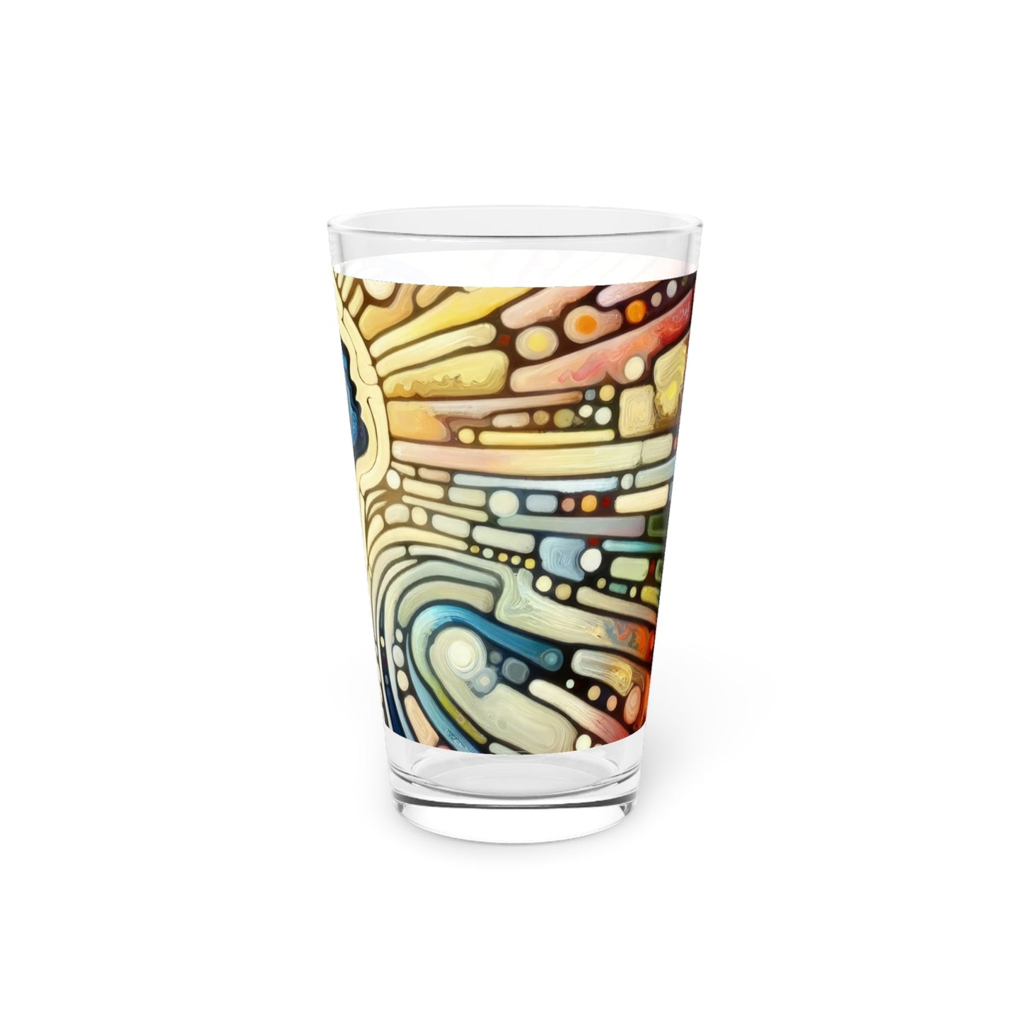 Inner Mosaic Kindness Pint Glass, 16oz - ATUH.ART