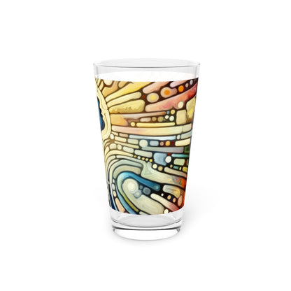 Inner Mosaic Kindness Pint Glass, 16oz - ATUH.ART