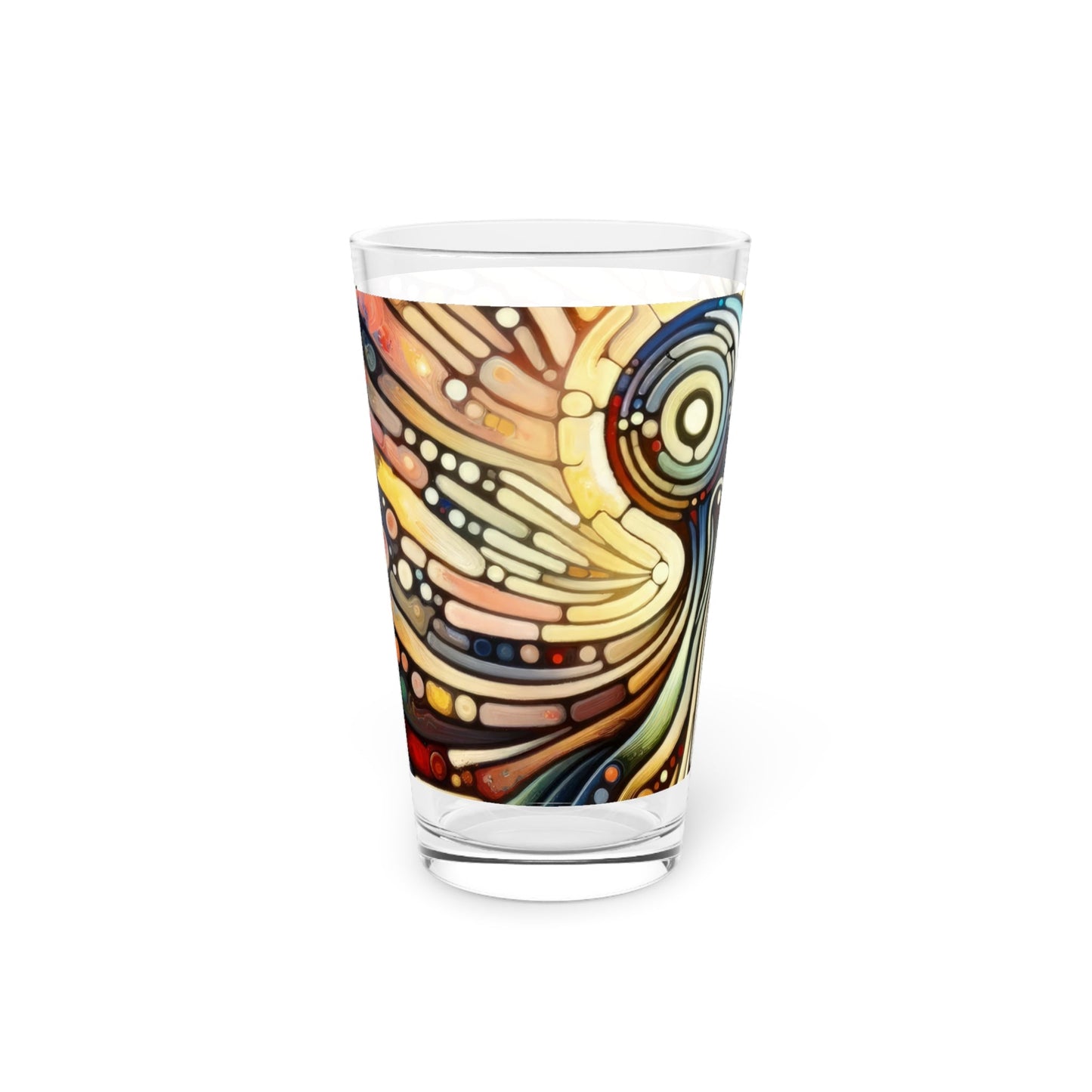 Inner Mosaic Kindness Pint Glass, 16oz - ATUH.ART