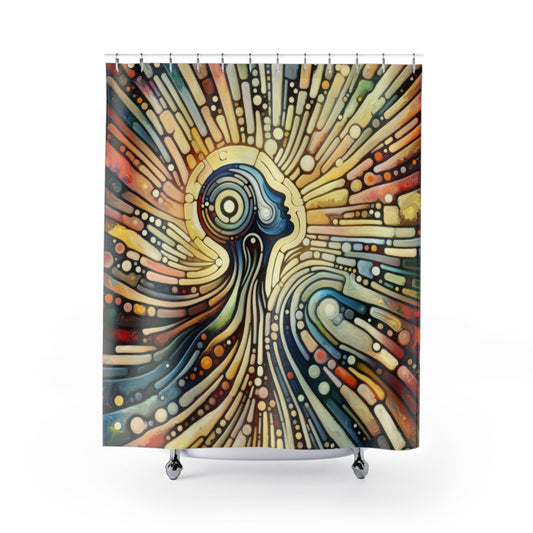 Inner Mosaic Kindness Shower Curtains - ATUH.ART