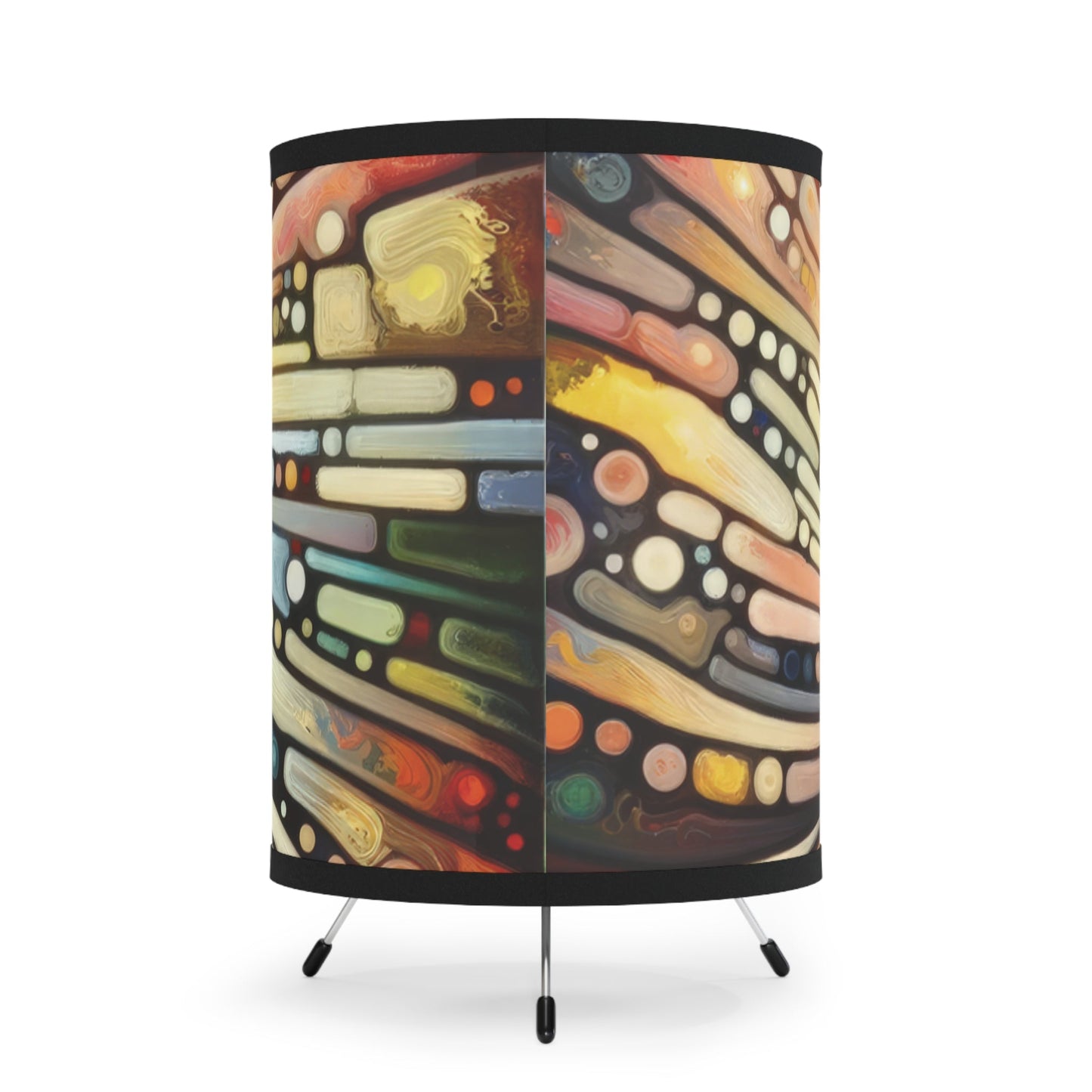 Inner Mosaic Kindness Tripod Lamp with High-Res Printed Shade, US\CA plug - ATUH.ART