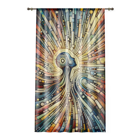 Inner Mosaic Kindness Window Curtain - ATUH.ART