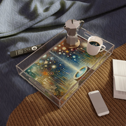 Inspiration Tachism Tribute Acrylic Serving Tray - ATUH.ART