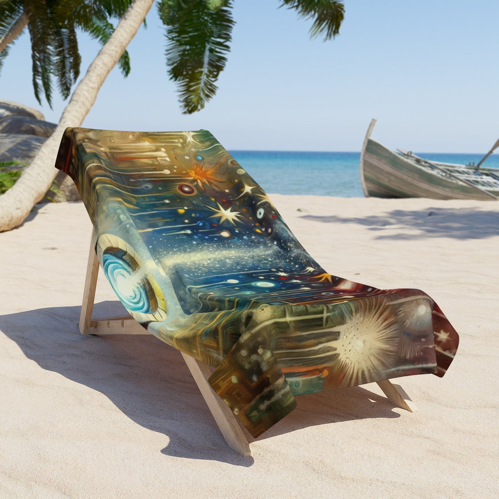 Inspiration Tachism Tribute Beach Towel - ATUH.ART