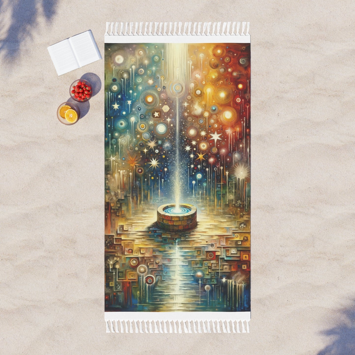Inspiration Tachism Tribute Boho Beach Cloth - ATUH.ART
