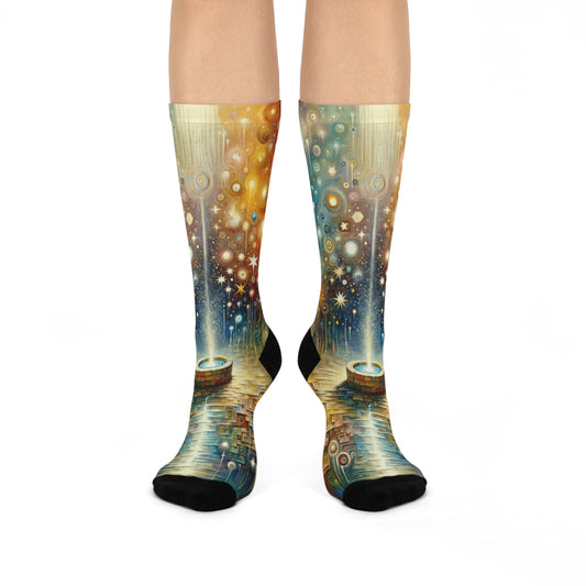 Inspiration Tachism Tribute Cushioned Crew Socks - ATUH.ART