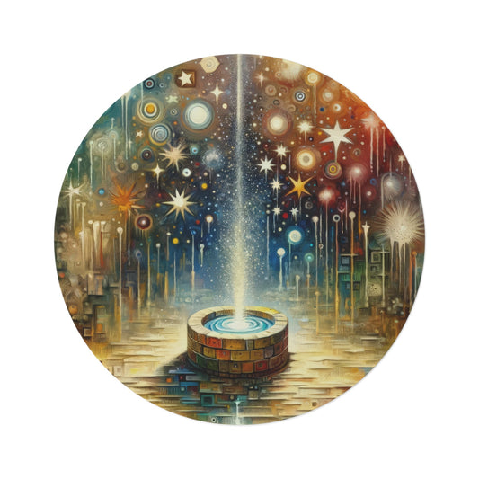 Inspiration Tachism Tribute Round Rug - ATUH.ART