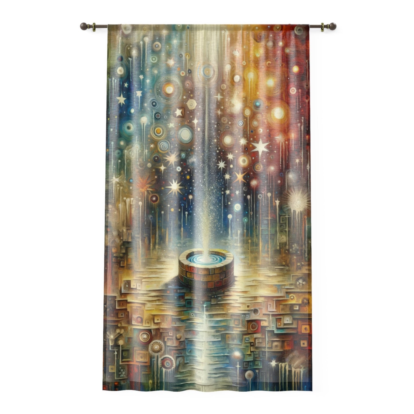 Inspiration Tachism Tribute Window Curtain - ATUH.ART