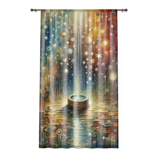 Inspiration Tachism Tribute Window Curtain - ATUH.ART