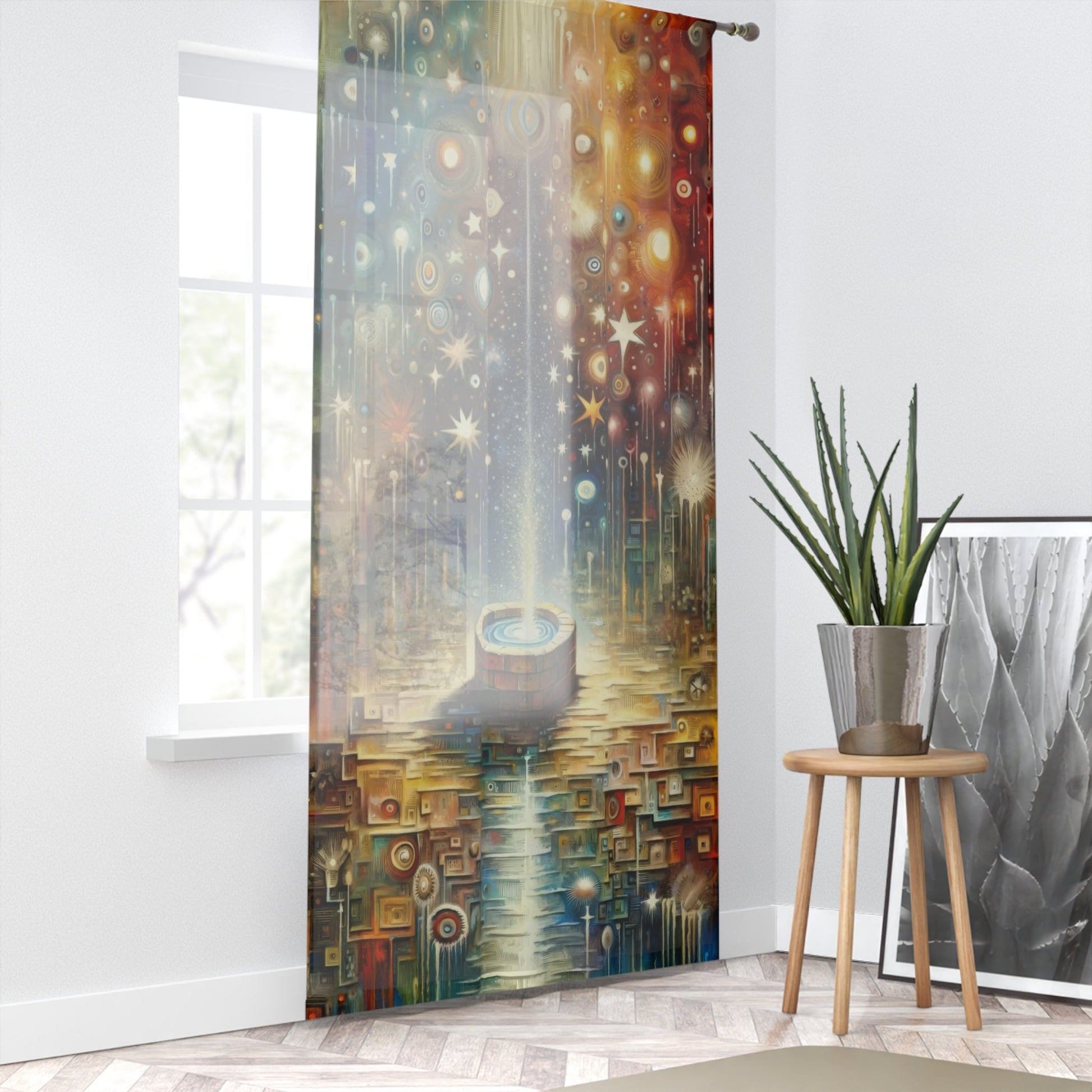 Inspiration Tachism Tribute Window Curtain - ATUH.ART