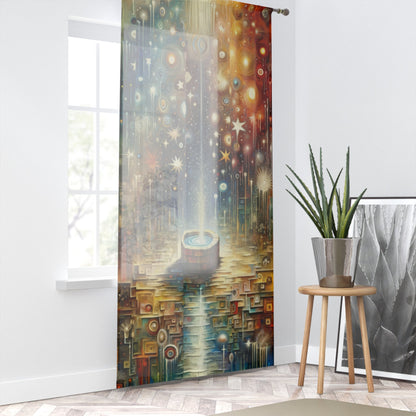 Inspiration Tachism Tribute Window Curtain - ATUH.ART