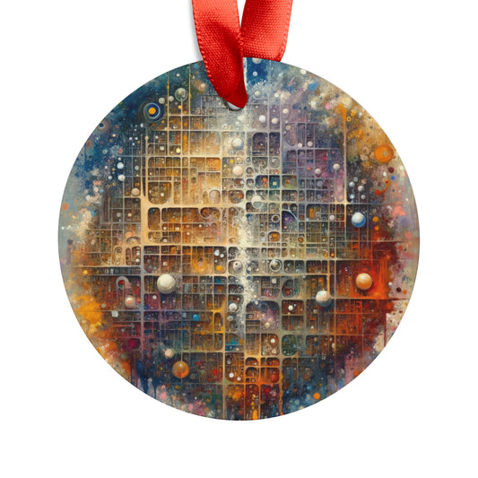 Integral Harmony Existence Acrylic Ornament with Ribbon - ATUH.ART