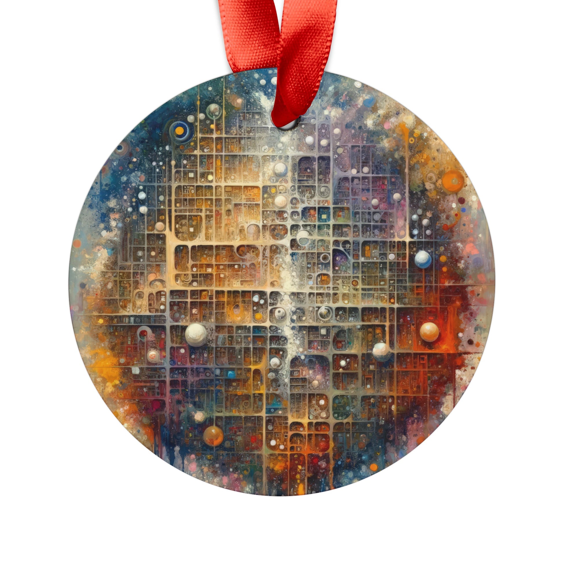 Integral Harmony Existence Acrylic Ornament with Ribbon - ATUH.ART