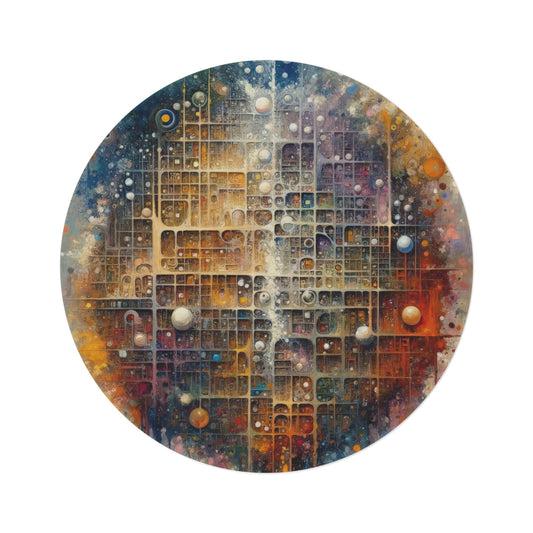 Integral Harmony Existence Round Rug - ATUH.ART