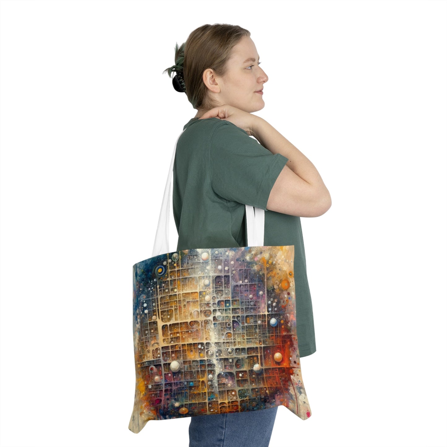 Integral Harmony Existence Shoulder Tote Bag (AOP) - ATUH.ART