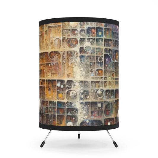 Integral Harmony Existence Tripod Lamp with High-Res Printed Shade, US\CA plug - ATUH.ART