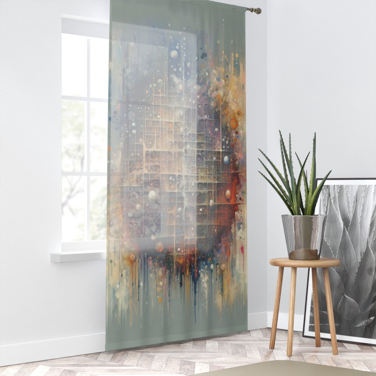 Integral Harmony Existence Window Curtain - ATUH.ART