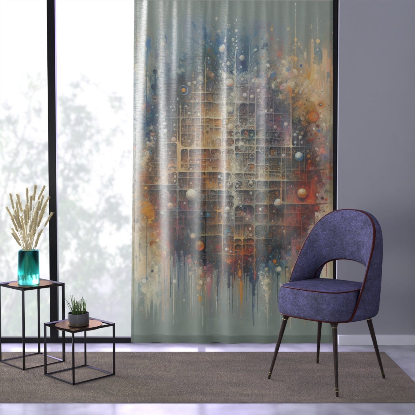 Integral Harmony Existence Window Curtain - ATUH.ART