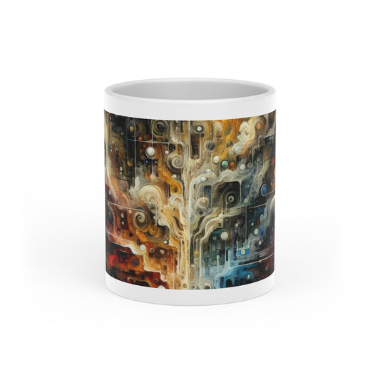 Integral Stewardship Abstract Heart-Shaped Mug - ATUH.ART