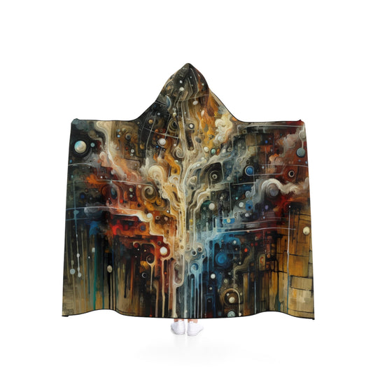 Integral Stewardship Abstract Hooded Blanket - ATUH.ART