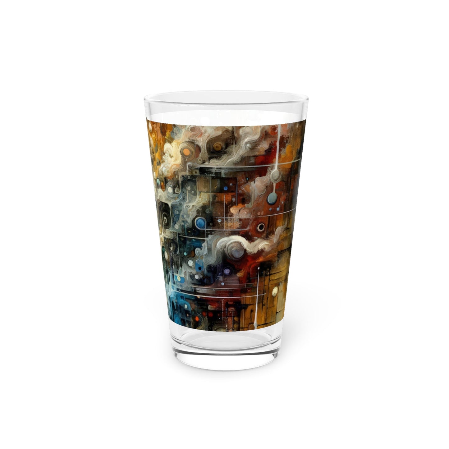 Integral Stewardship Abstract Pint Glass, 16oz - ATUH.ART