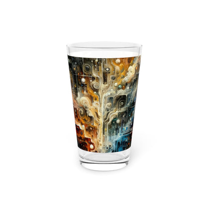 Integral Stewardship Abstract Pint Glass, 16oz - ATUH.ART