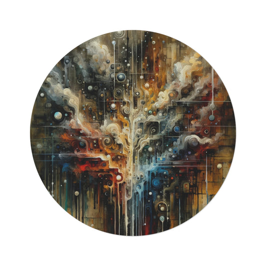 Integral Stewardship Abstract Round Rug - ATUH.ART