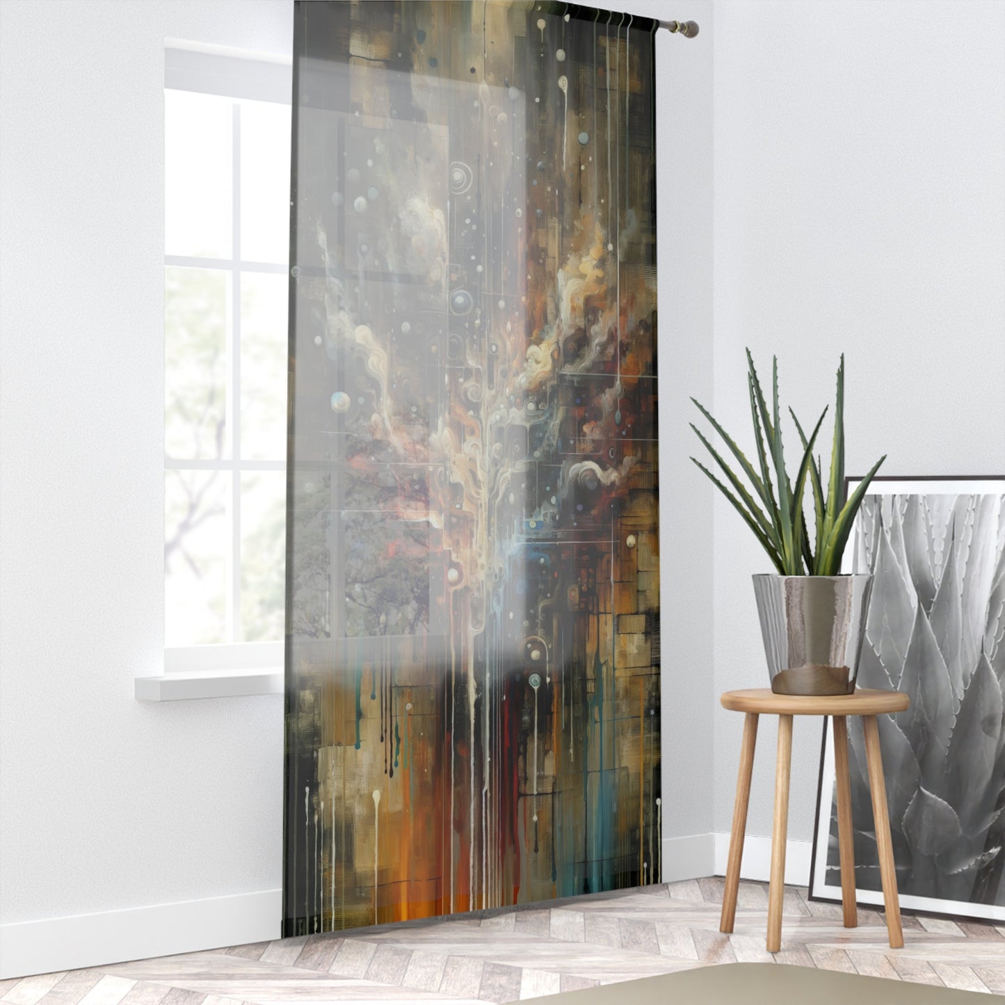 Integral Stewardship Abstract Window Curtain - ATUH.ART