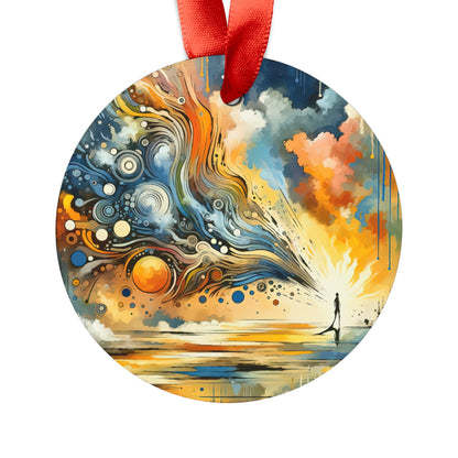 Intentional Awakening Reflection Acrylic Ornament with Ribbon - ATUH.ART