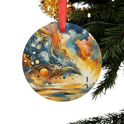 Intentional Awakening Reflection Acrylic Ornament with Ribbon - ATUH.ART