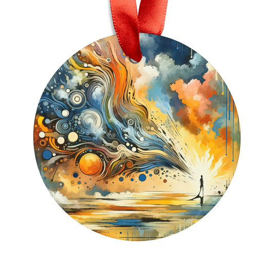 Intentional Awakening Reflection Acrylic Ornament with Ribbon - ATUH.ART