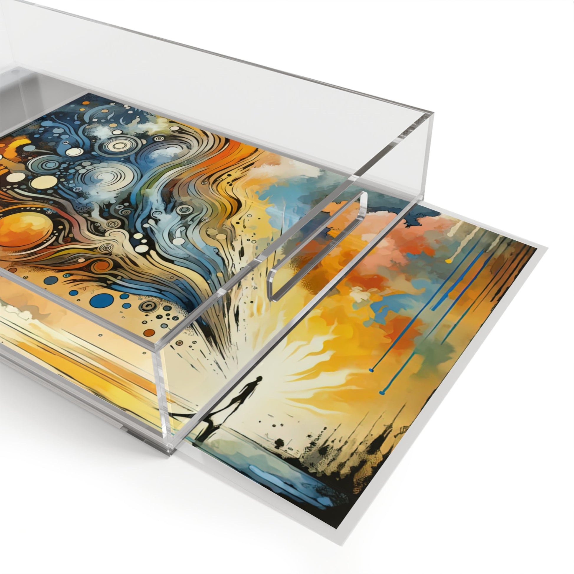 Intentional Awakening Reflection Acrylic Serving Tray - ATUH.ART