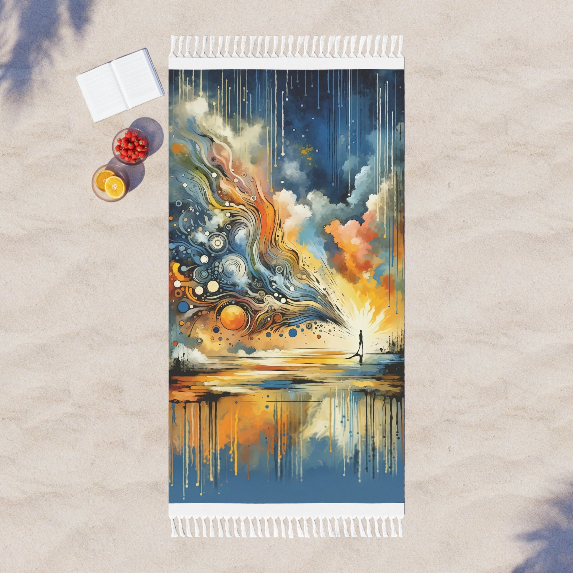 Intentional Awakening Reflection Boho Beach Cloth - ATUH.ART