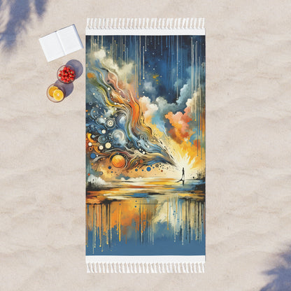 Intentional Awakening Reflection Boho Beach Cloth - ATUH.ART