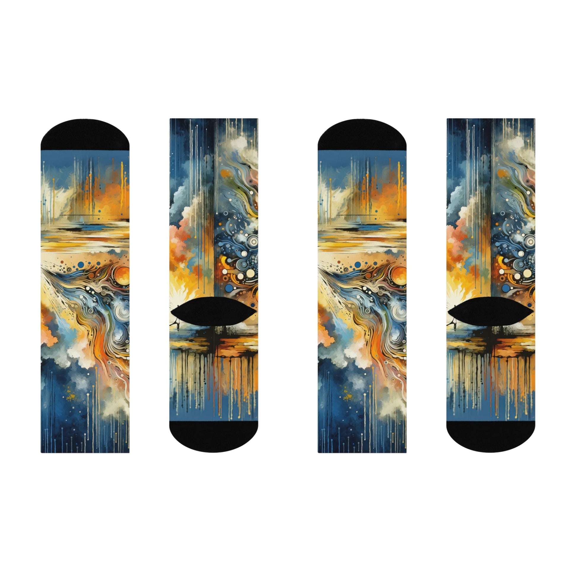 Intentional Awakening Reflection Cushioned Crew Socks - ATUH.ART