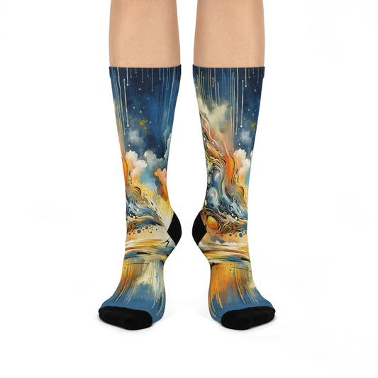 Intentional Awakening Reflection Cushioned Crew Socks - ATUH.ART