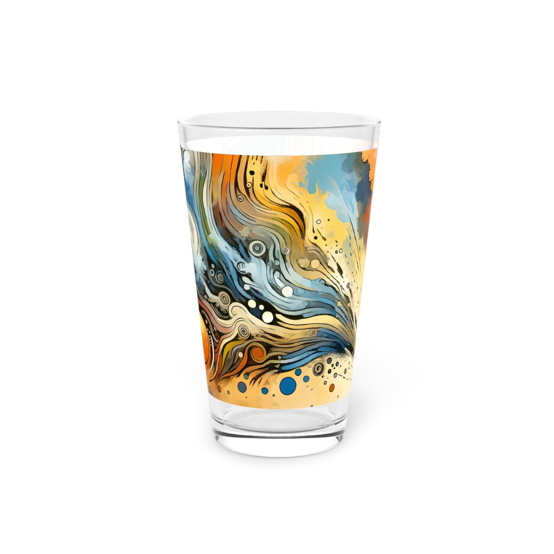 Intentional Awakening Reflection Pint Glass, 16oz - ATUH.ART