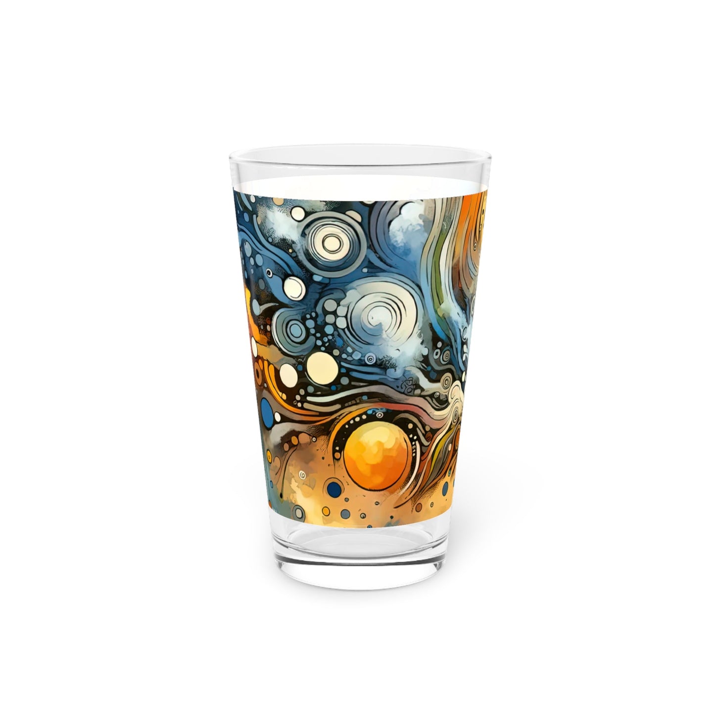 Intentional Awakening Reflection Pint Glass, 16oz - ATUH.ART