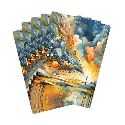 Intentional Awakening Reflection Poker Cards - ATUH.ART