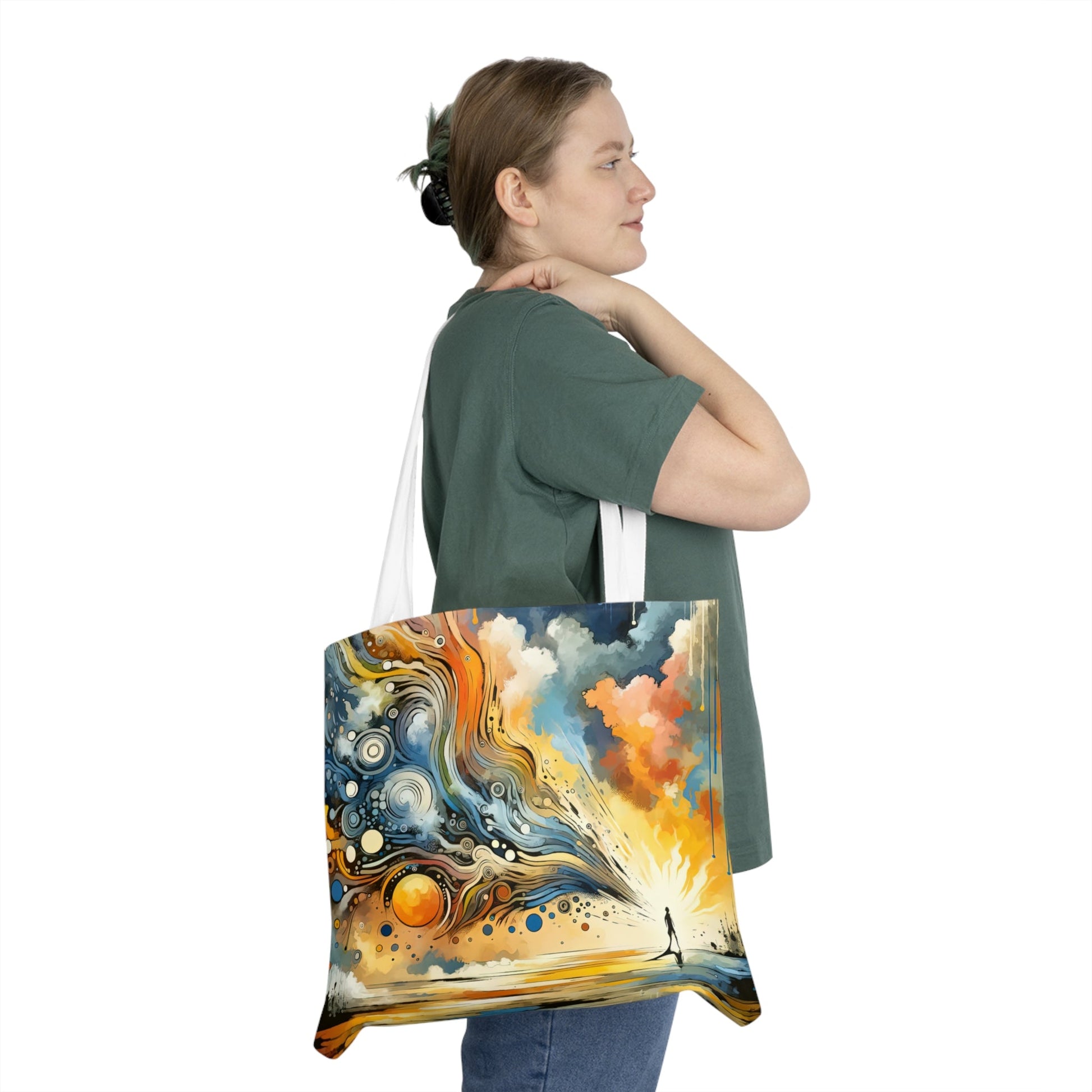 Intentional Awakening Reflection Shoulder Tote Bag (AOP) - ATUH.ART