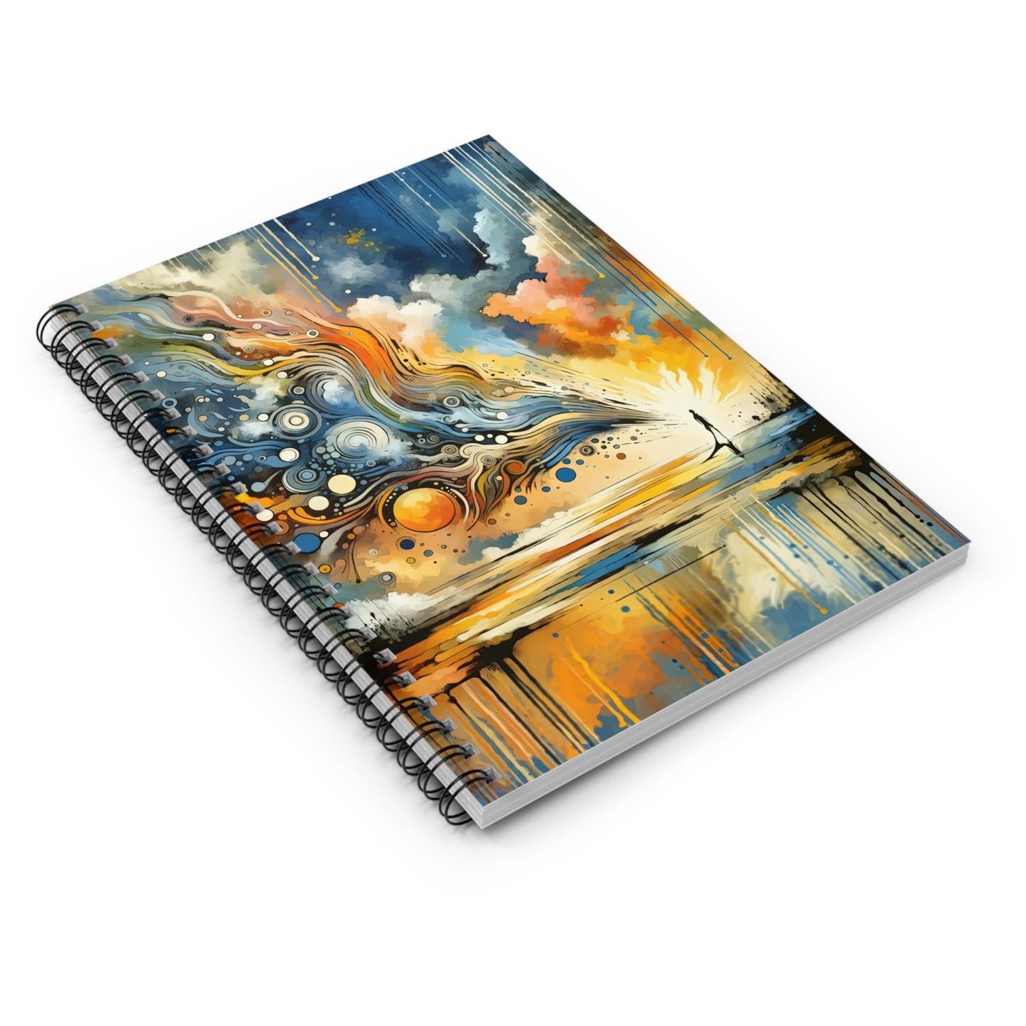 Intentional Awakening Reflection Spiral Notebook - Ruled Line - ATUH.ART