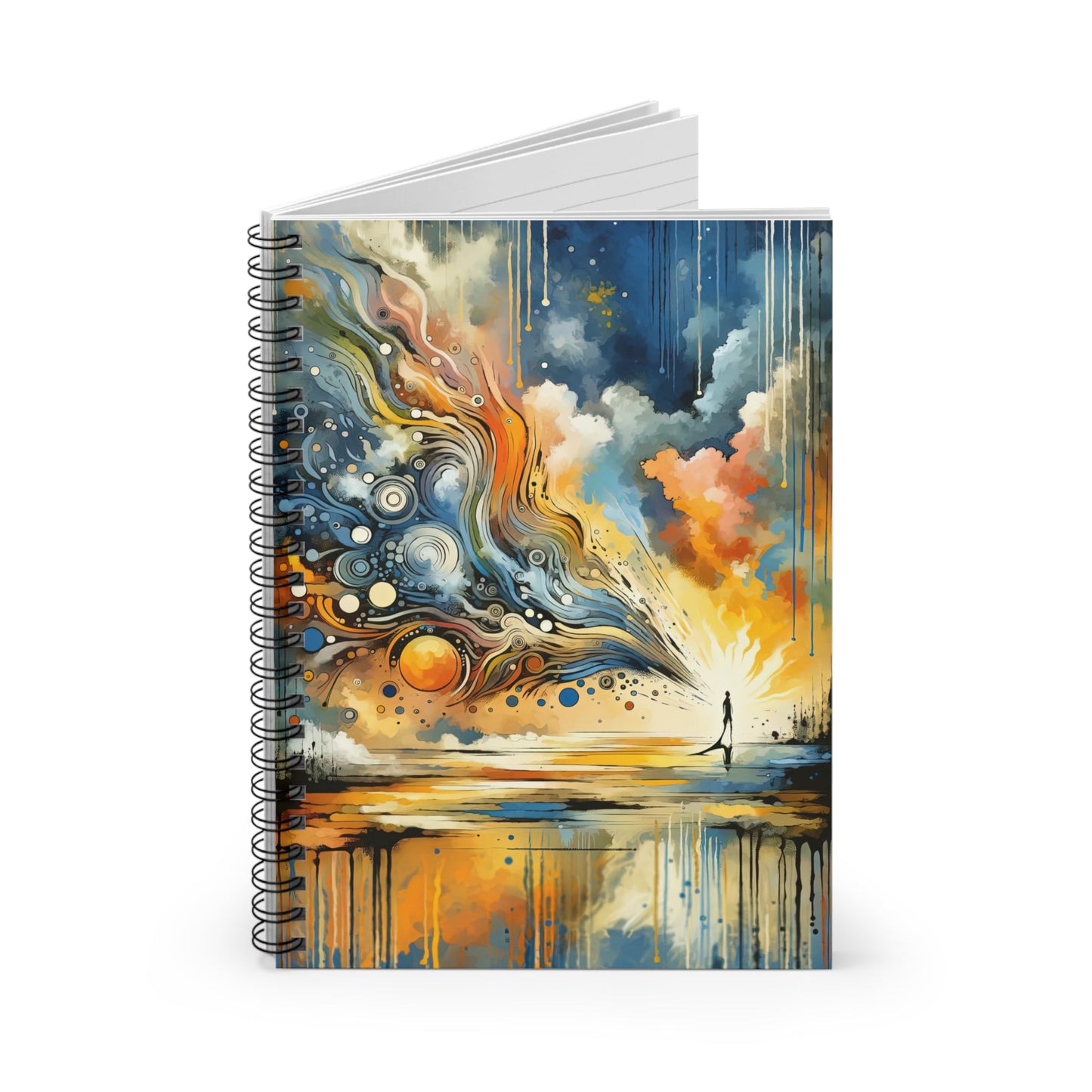 Intentional Awakening Reflection Spiral Notebook - Ruled Line - ATUH.ART