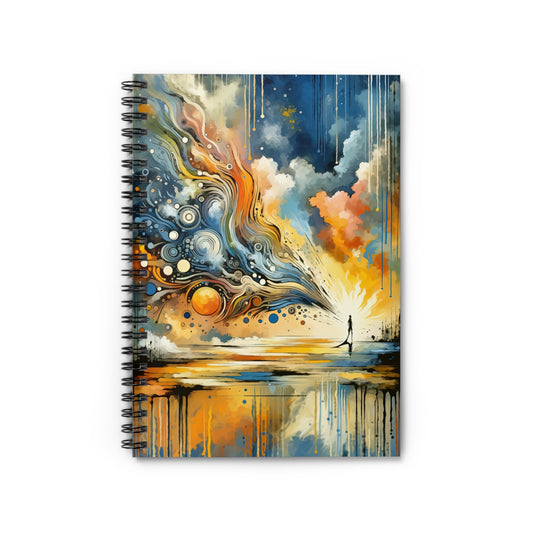 Intentional Awakening Reflection Spiral Notebook - Ruled Line - ATUH.ART