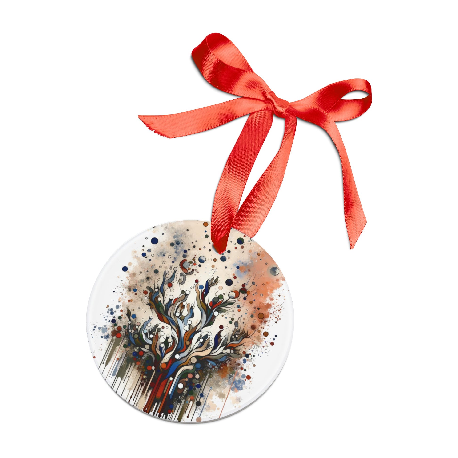 Intentional Unity Splashes Acrylic Ornament with Ribbon - ATUH.ART