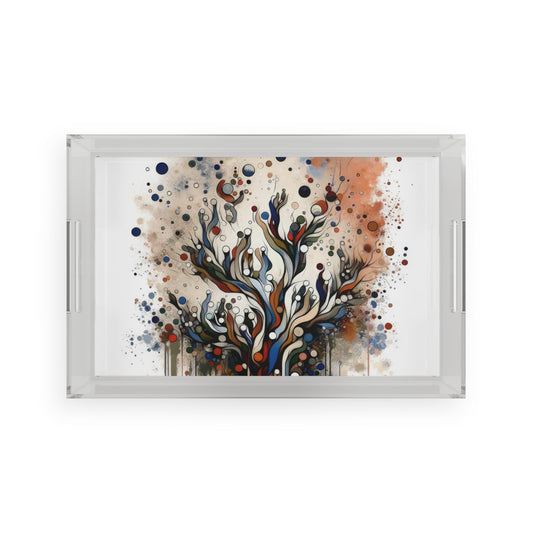 Intentional Unity Splashes Acrylic Serving Tray - ATUH.ART