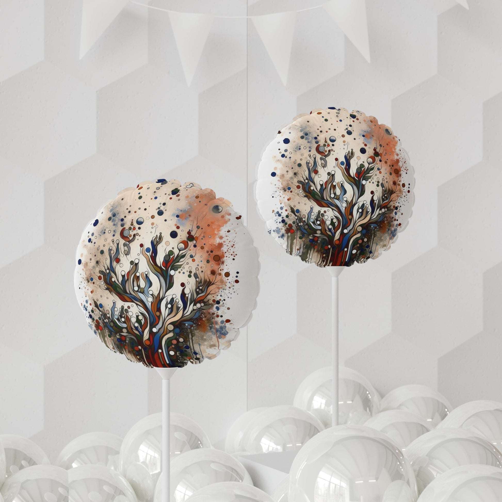 Intentional Unity Splashes Balloon (Round and Heart-shaped), 11" - ATUH.ART