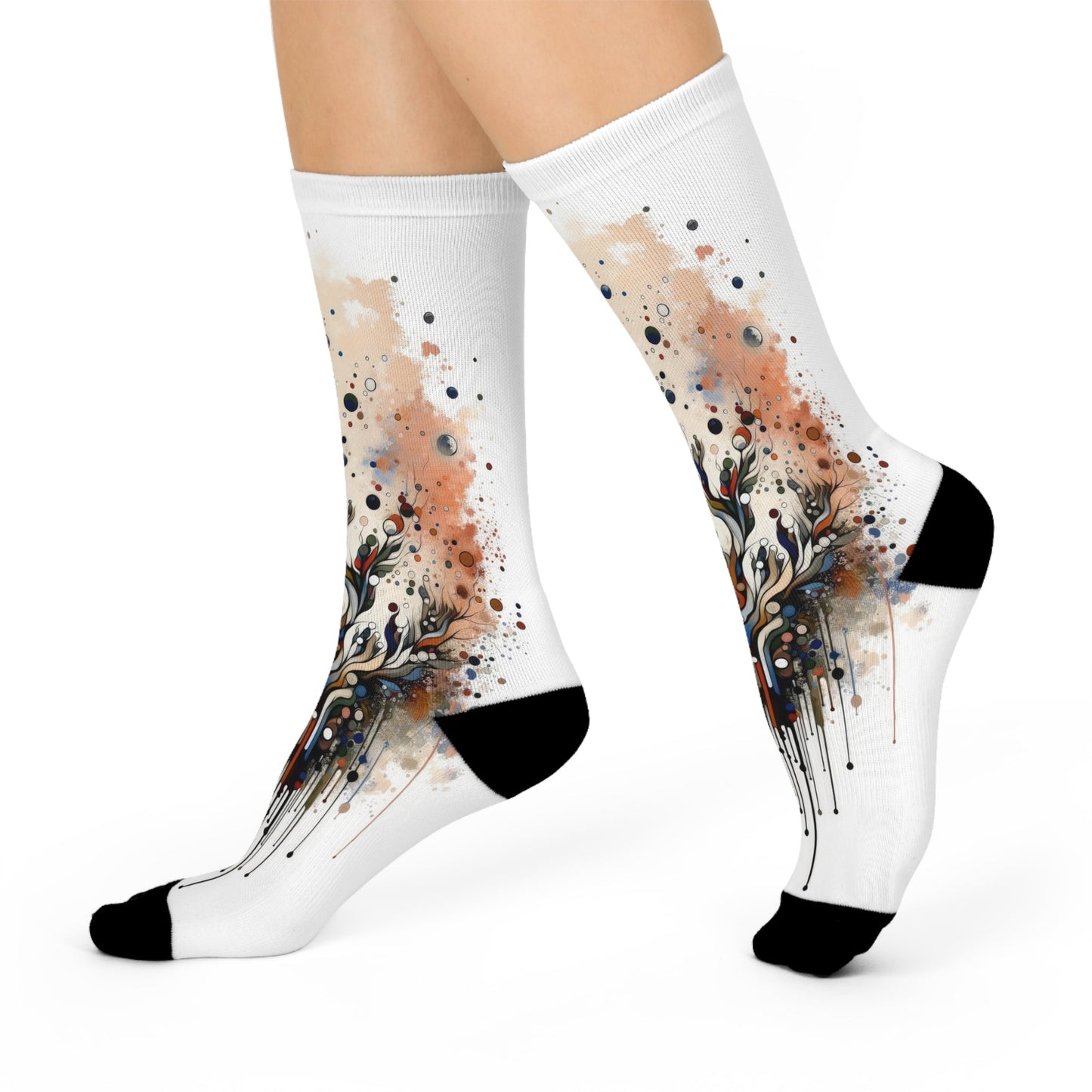 Intentional Unity Splashes Cushioned Crew Socks - ATUH.ART