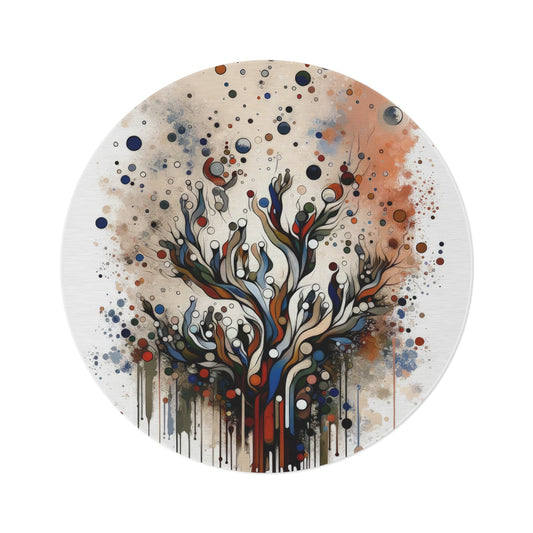 Intentional Unity Splashes Round Rug - ATUH.ART