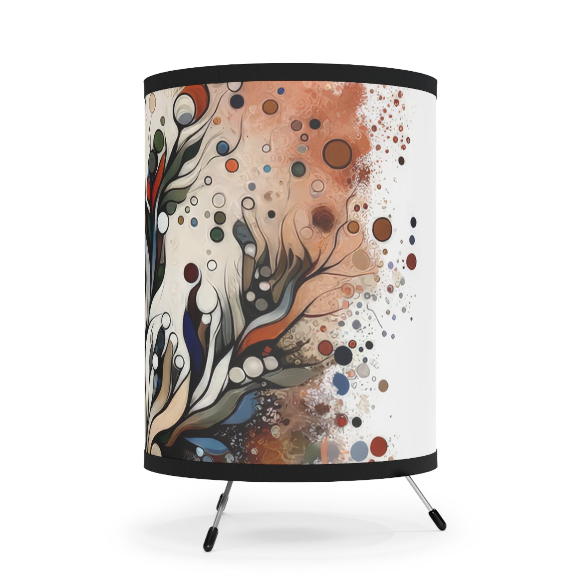 Intentional Unity Splashes Tripod Lamp with High-Res Printed Shade, US\CA plug - ATUH.ART