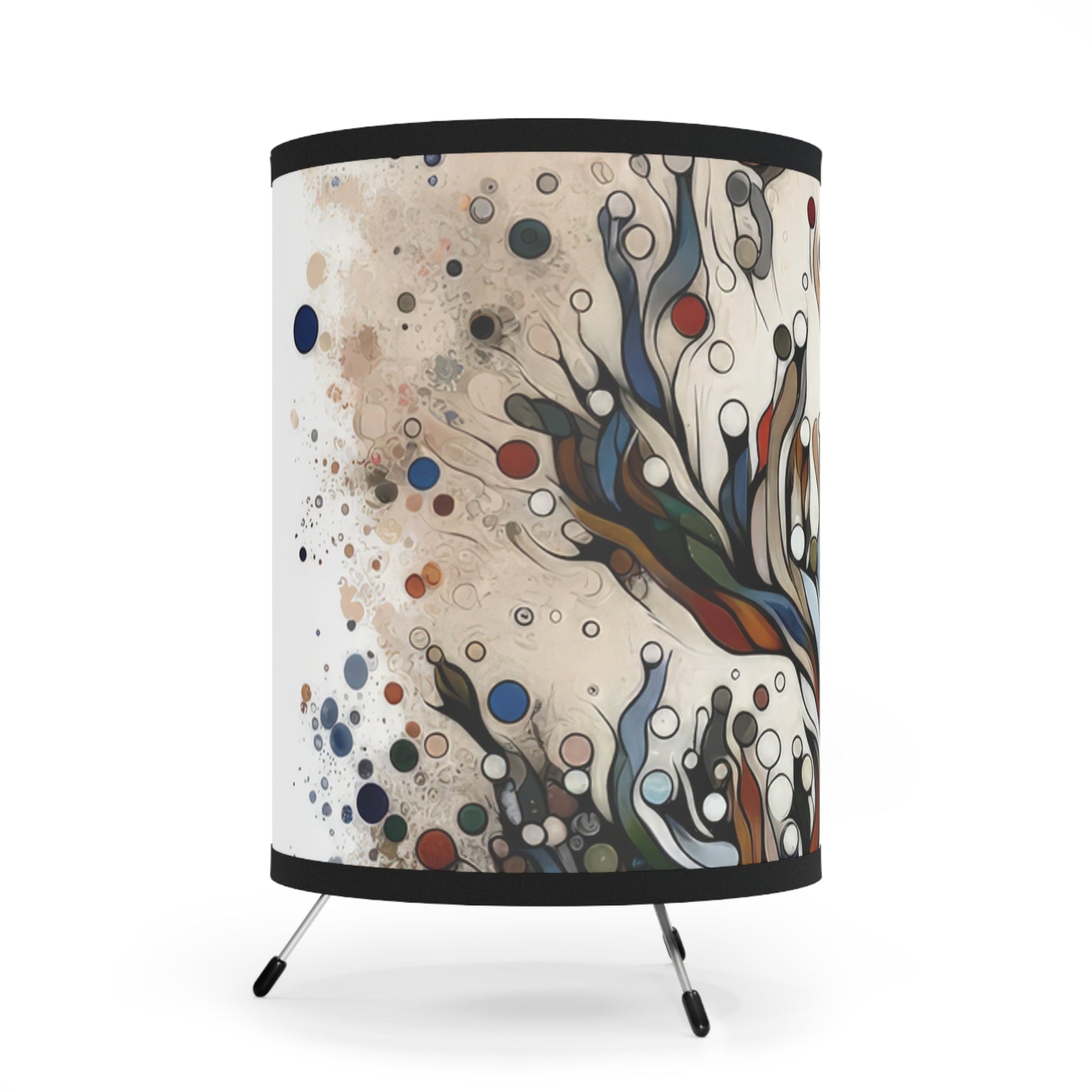 Intentional Unity Splashes Tripod Lamp with High-Res Printed Shade, US\CA plug - ATUH.ART